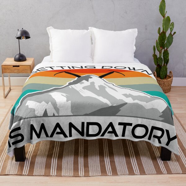 Item preview, Getting Down Is Mandatory Mountain Climbing designed and sold by Esskay Designs.