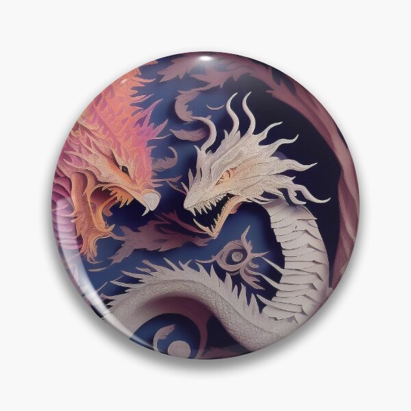 Item preview, PaperCut Art Vaporwave Dragons Fantasy Fight designed and sold by Damitan.