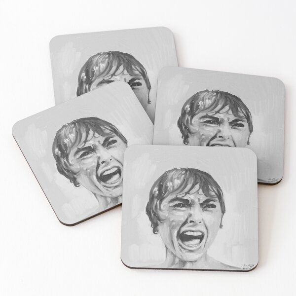 Item preview,  Psycho Oil painting - Black and white designed and sold by valentina-arte.