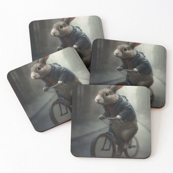 Item preview, Rabbit on a Bicycle designed and sold by WalterWhatFace.
