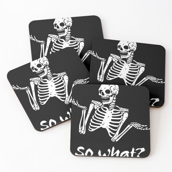 Item preview, So What? Sassy Skeleton dark humour designed and sold by geoji.