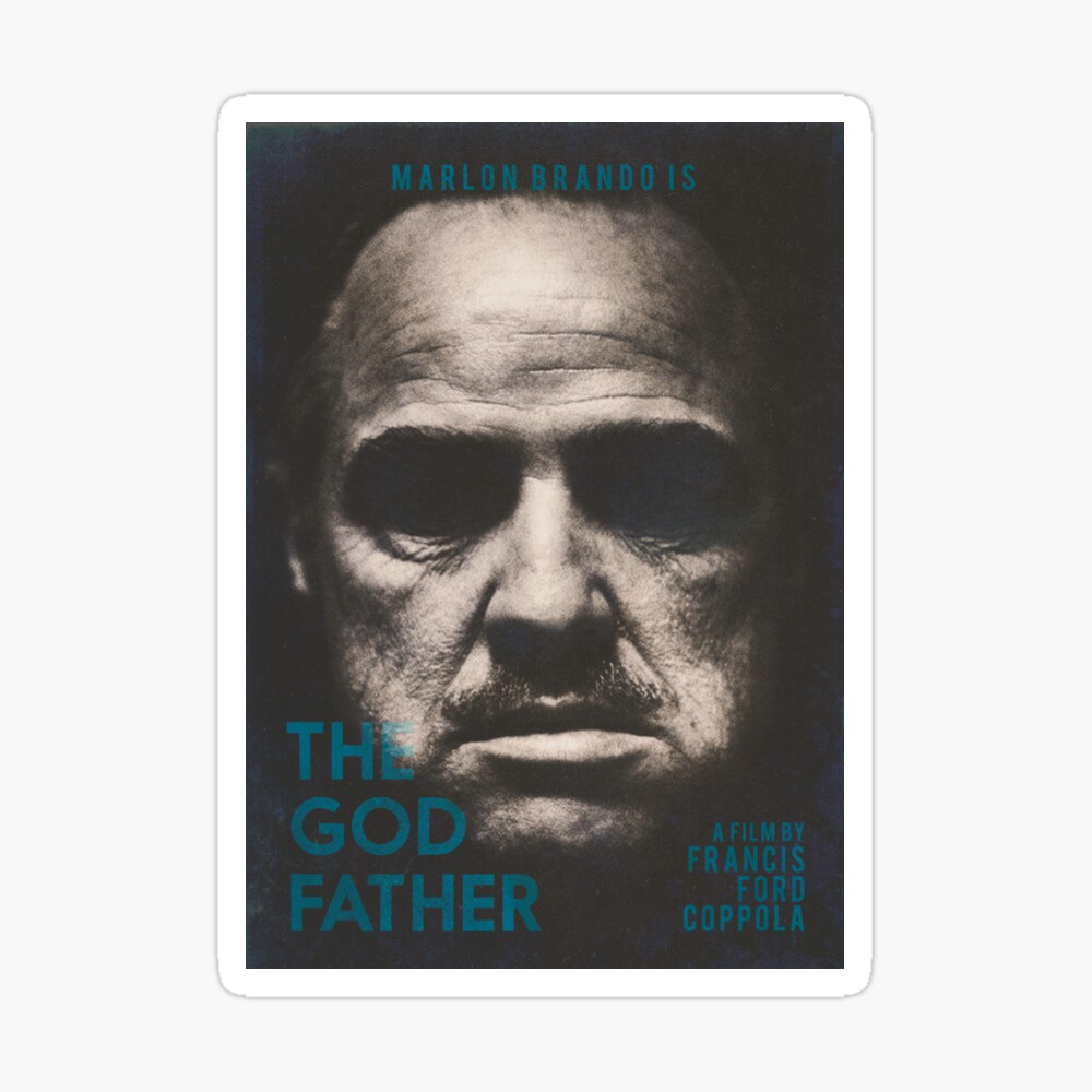 The Godfather, modern movie poster, Marlon Brando, Al Pacino, Francis Ford  Coppola classic film, gangster, mafia, Vito Corleone