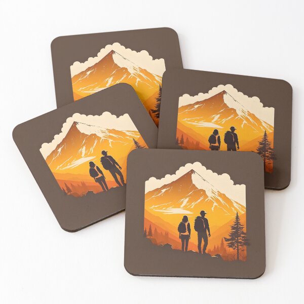 Item preview, Hikers exploring the natural wonders designed and sold by AgitProPrints.