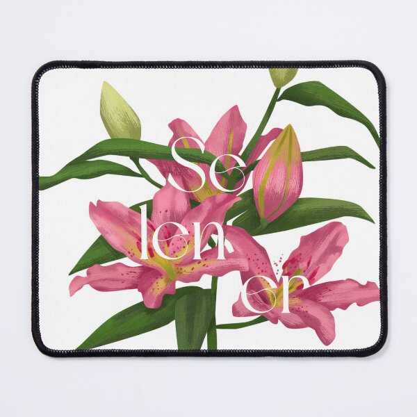 Item preview, Team Selena Gomez Selener fan girl pink purple green lily flower aesthetic sticker designed and sold by FRH Design ⭐⭐⭐⭐⭐.