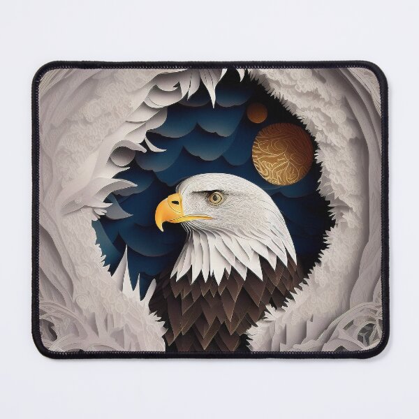 Item preview, PaperCut Art Bald Eagle in the Sky designed and sold by Damitan.