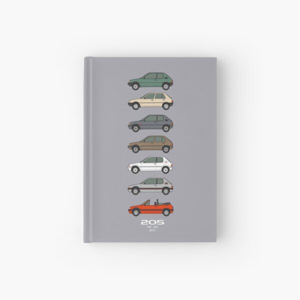 Peu geot 205 40th 1983-1990 Classic car collection Hardcover Journal