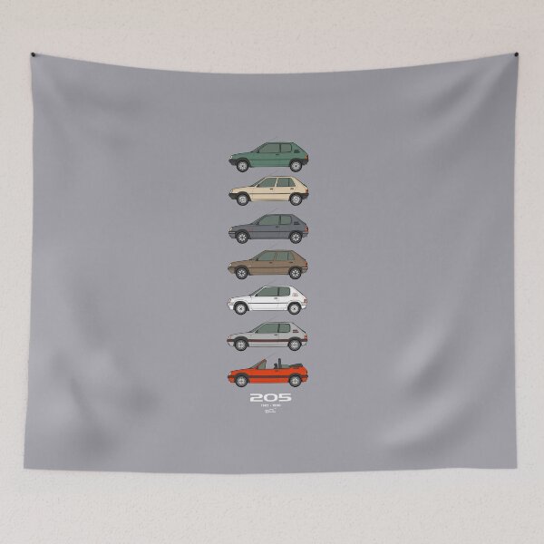 Item preview, Peu geot 205 40th 1983-1990 Classic car collection designed and sold by RJWautographics.