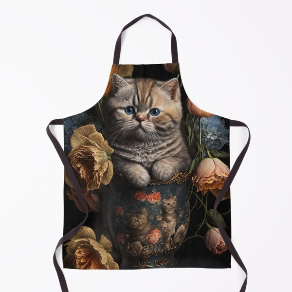 Item preview, Lovely cat (Kitten ) vintage flowers portrait frame 8 designed and sold by jetaiart.