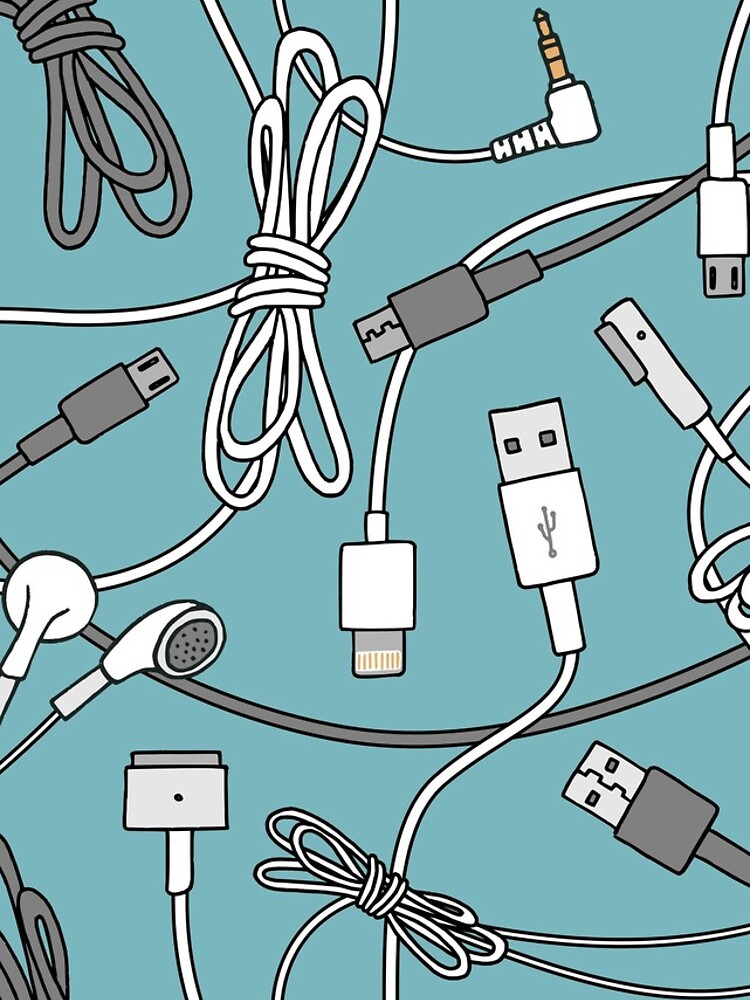 "Chargers and cables" iPhone Case for Sale by franzi Redbubble