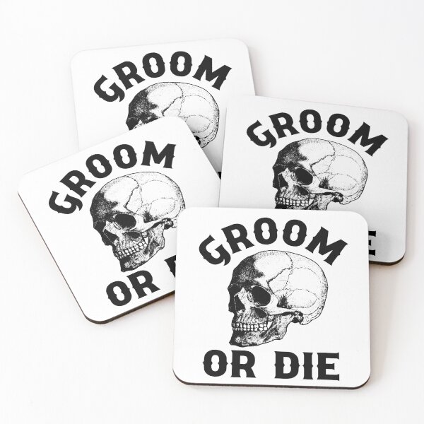 Item preview, Gothic Wedding Groom Or Die Skull Design for Bachelor Party designed and sold by mysticblvd.