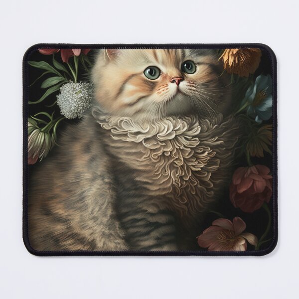 Item preview, Lovely cat (Kitten ) vintage flowers portrait frame 9 designed and sold by jetaiart.