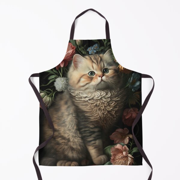 Item preview, Lovely cat (Kitten ) vintage flowers portrait frame 9 designed and sold by jetaiart.