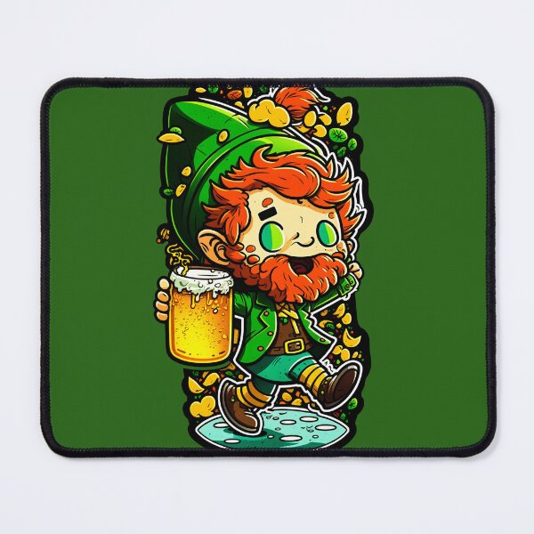 Artikelvorschau, Leprechun holding a beverage entworfen und verkauft von Artistic Pandas.