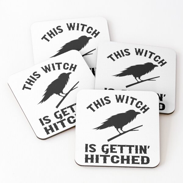 Item preview, Gothic Wedding This Witch Is Gettin Hitched Raven Design for Bachelorette Party designed and sold by mysticblvd.