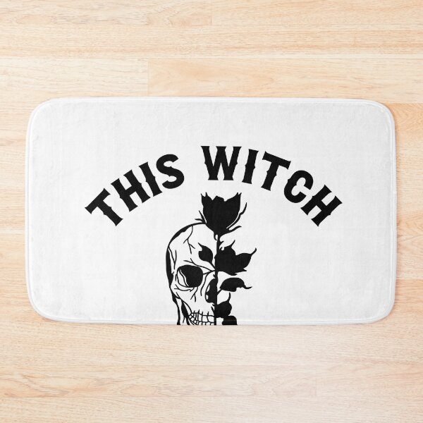 Item preview, Gothic Wedding This Witch Is Gettin Hitched Skull and Black Rose Design for Bachelorette Party designed and sold by mysticblvd.