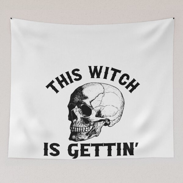 Item preview, Gothic Wedding This Witch Is Gettin Hitched Skull Design for Bachelorette Party designed and sold by mysticblvd.