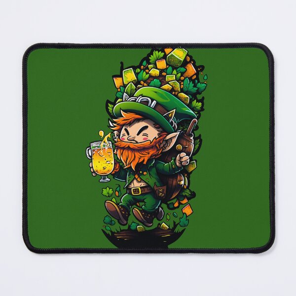 Artikelvorschau, Leprechun holding a beverage #2 entworfen und verkauft von Artistic Pandas.