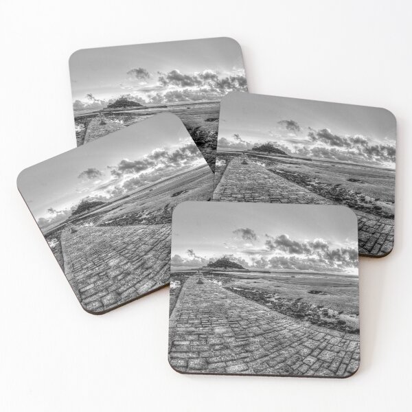 Item preview, St Michael's Mount Island And Causeway, Cornwall, Black And White designed and sold by Paul Thompson Photography.