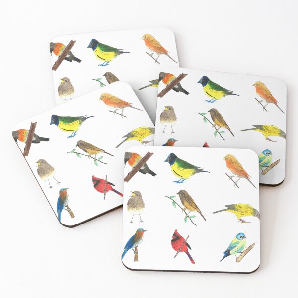 Item preview, Hand Pencil Colored Birds designed and sold by blueocan.