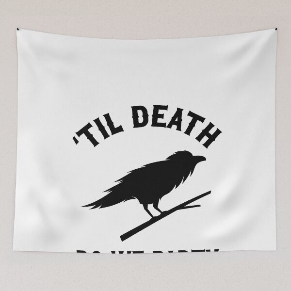 Item preview, Gothic Wedding Til Death Do We Party Raven Design for Bachelorette Party Or Halloween designed and sold by mysticblvd.