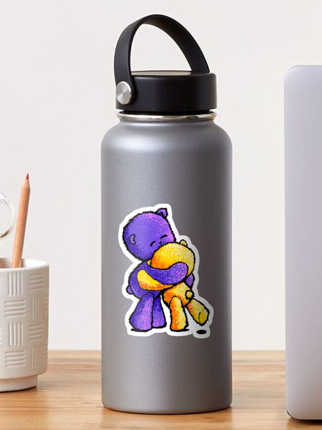 Thumbnail 1 of 3, Sticker, Bear hugs fix everything! designed and sold by LifeLaidBear.