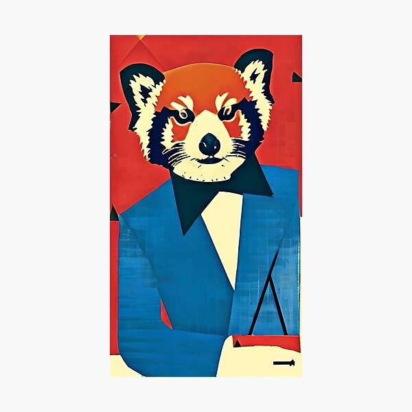 Panda In Suit Wall Art for Sale | Redbubble