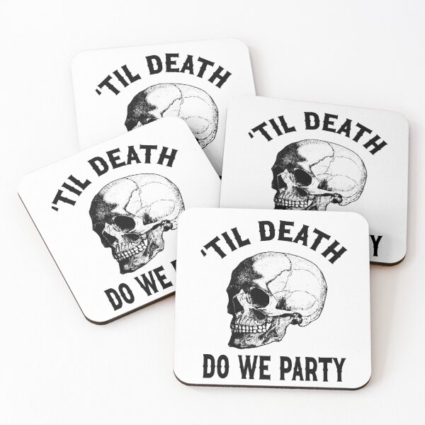 Item preview, Gothic Wedding Til Death Do We Party Skull Design for Bachelorette Party Or Halloween designed and sold by mysticblvd.
