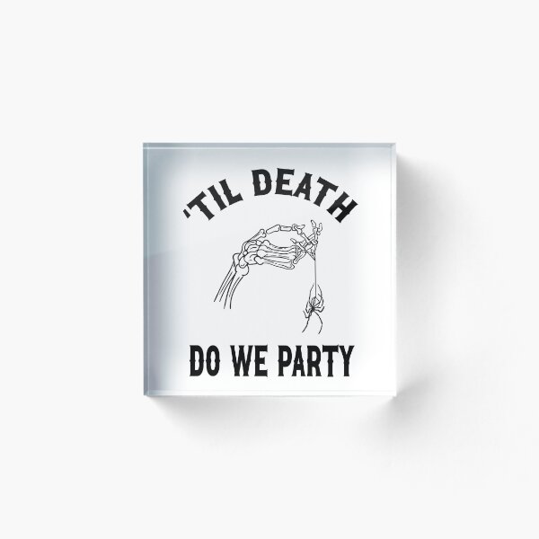 Item preview, Gothic Wedding Til Death Do We Party Spider Design for Bachelorette Party Or Halloween designed and sold by mysticblvd.