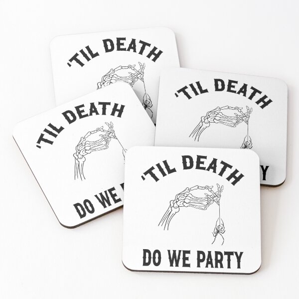 Item preview, Gothic Wedding Til Death Do We Party Spider Design for Bachelorette Party Or Halloween designed and sold by mysticblvd.