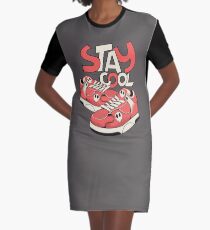 Stay Cool And Run Graphic T-Shirt Dress