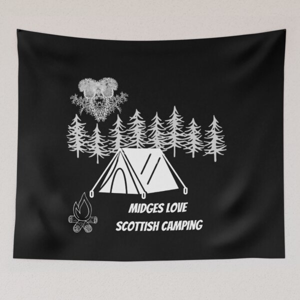Item preview, Wild Camping in Scotland : Midges Love Scottish camping designed and sold by Justeecat.