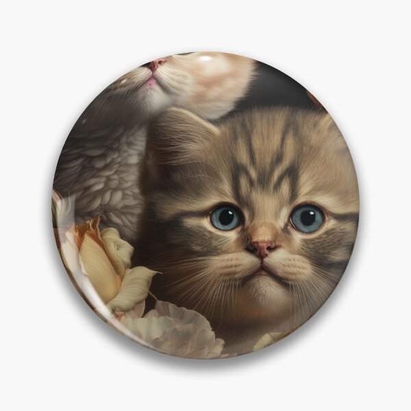 Item preview, Lovely cat (Kitten ) vintage flowers portrait frame 10 designed and sold by jetaiart.