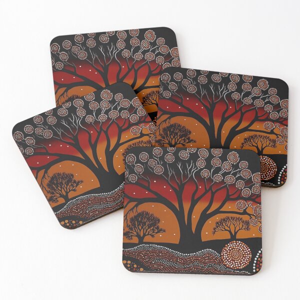 Item preview, Aboriginal dot art, native Australian artwork designed and sold by SvarunPogani.