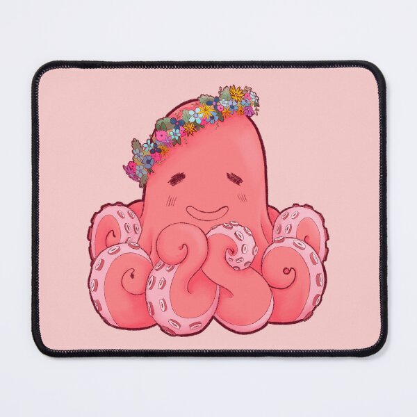 Item preview, Cute Octopus with flowers designed and sold by happenot.