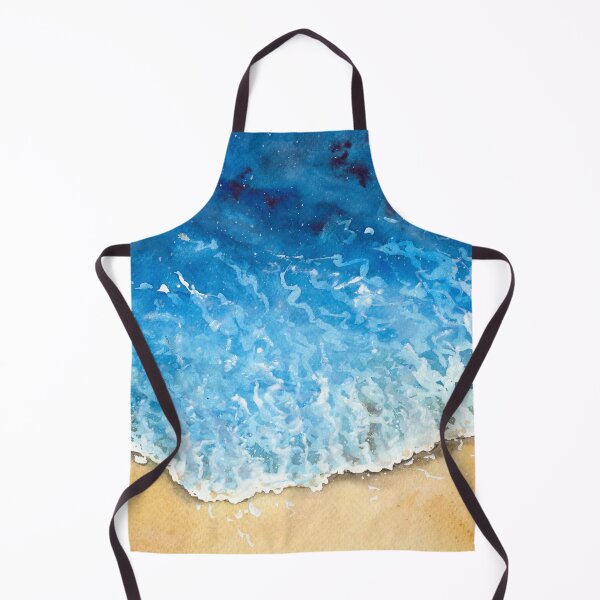 Item preview, Foamy blue waves designed and sold by MaryWatercolor.