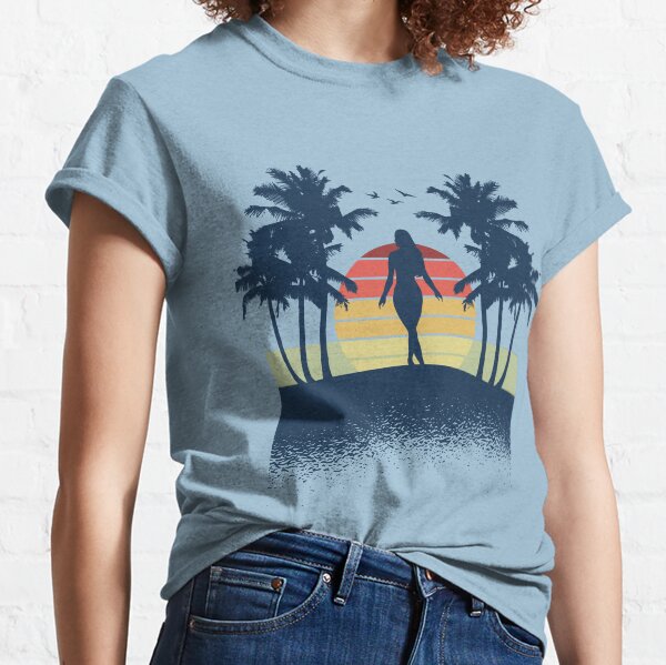 Sommer, Strand, sexy Frau T-Shirt Classic T-Shirt