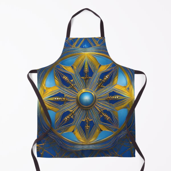 Item preview, Blue golden mandala designed and sold by Illium21.