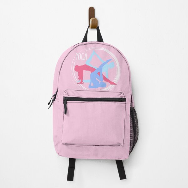 Item preview, Colorful Yoga Pose Zen Lifestyle Pink Pattern designed and sold by SoccaTamam.