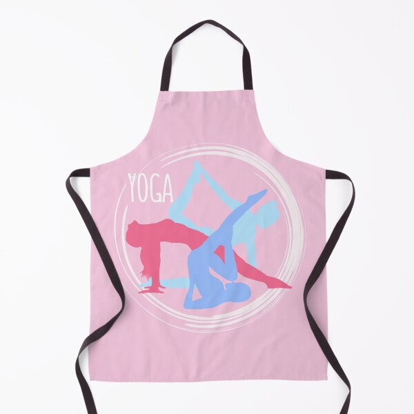 Item preview, Colorful Yoga Pose Zen Lifestyle Pink Pattern designed and sold by SoccaTamam.