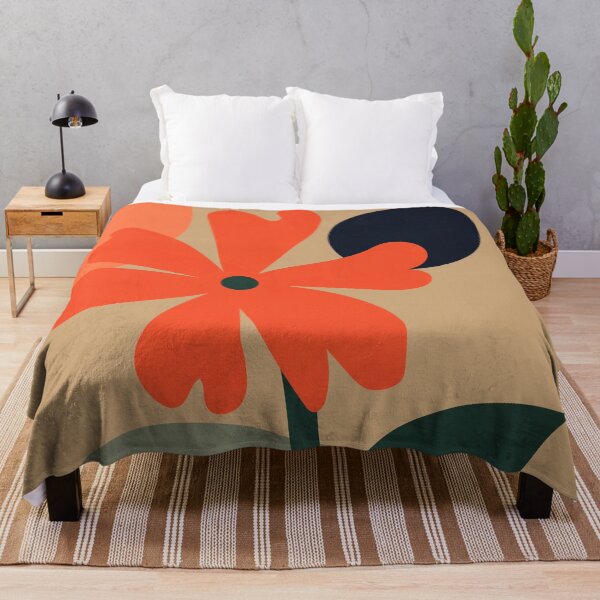 Item preview, Scandi Flower, Abstract Colorful Shapes, Cute Floral Design, Earth Tones 2 designed and sold by technicolorable_art.
