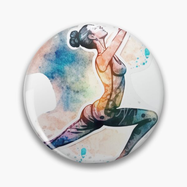Artikelvorschau, Aquarell Yogi entworfen und verkauft von The Graphic Letters.