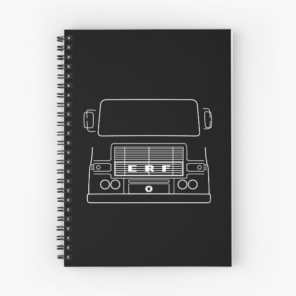 Item preview, ERF A series classic British lorry with mirrors outline graphic (white) designed and sold by soitwouldseem.