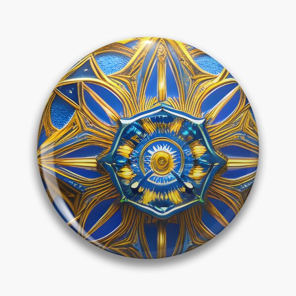 Artikelvorschau, Gold blaues mandala entworfen und verkauft von Illium21.