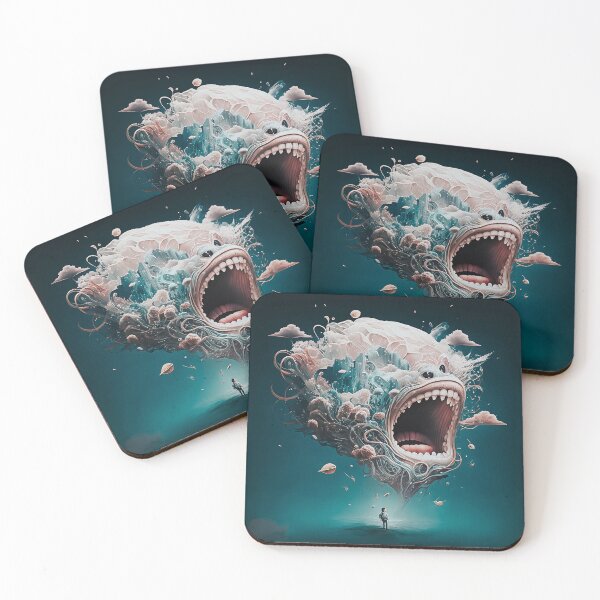Item preview, Euphoria Piranha Head Thoughts Digital Illustration designed and sold by AxiaDesignSt.