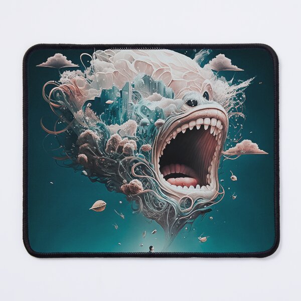 Item preview, Euphoria Piranha Head Thoughts Digital Illustration designed and sold by AxiaDesignSt.