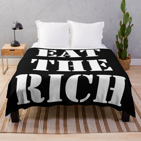 Item preview, Eat the Rich (white text) designed and sold by MainsleyDesign.