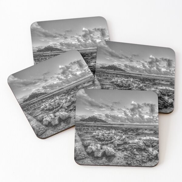 Item preview, St Michael's Mount Black And White Sunset designed and sold by Paul Thompson Photography.