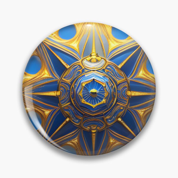 Item preview, Gold blue mandala designed and sold by Illium21.