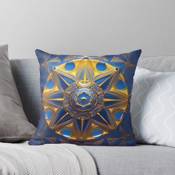 Artikelvorschau, Gold blau Mandala entworfen und verkauft von Illium21.