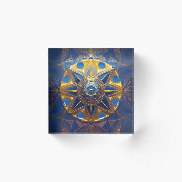 Item preview, Gold blue mandala designed and sold by Illium21.